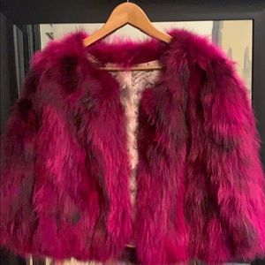 Fox fur coat